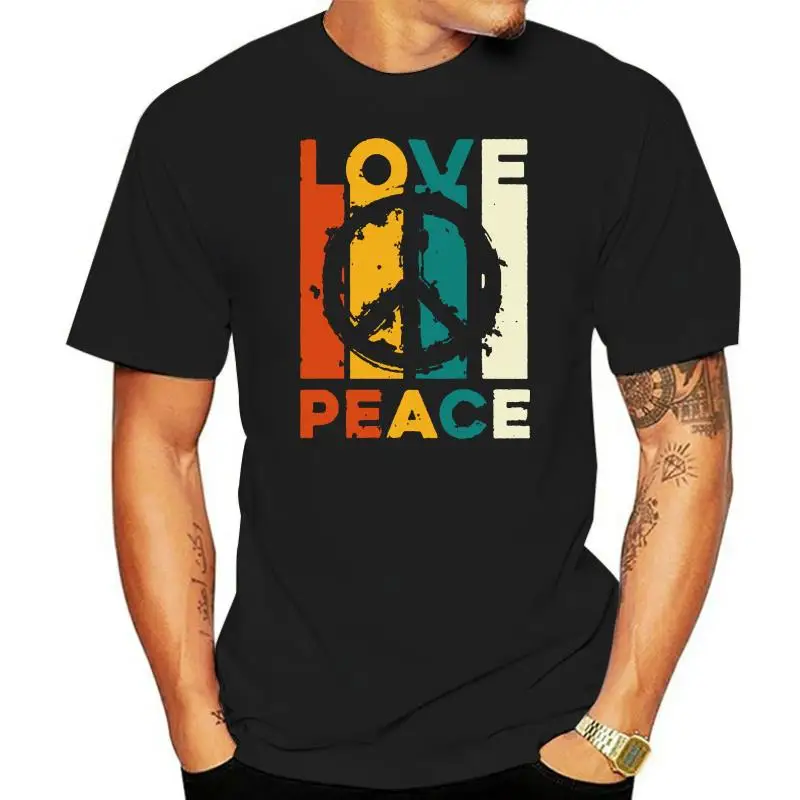 Love Peace Freedom T-Shirt 60S 70S Tie Dye Hippie Shirt Tee T-Shirt Cotton S-6Xl Casual Print Fashion Tee Shirt