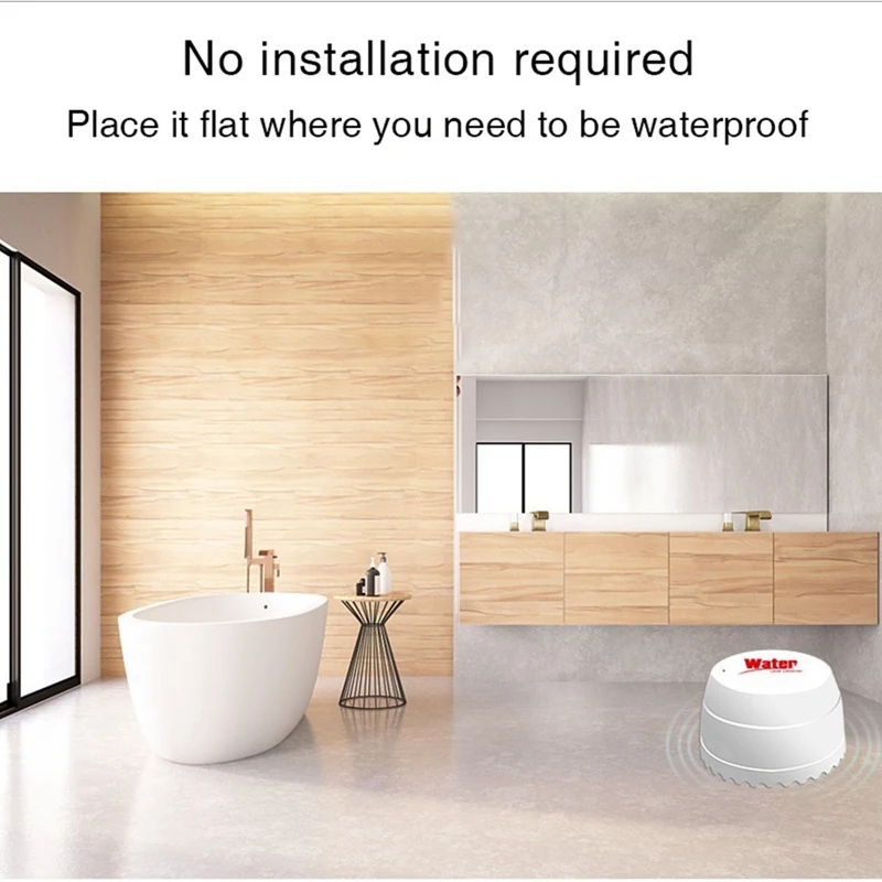 Hot TTKK Wifi Leak Detector Water Detector Leakage Sensor Smart Home Alarm Tuyasmart Smart Life APP Flood Alert Overflow Securit