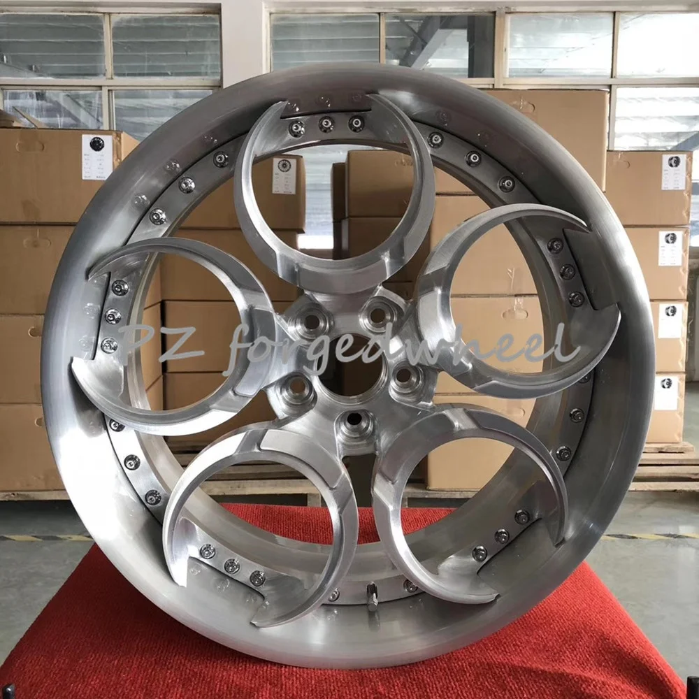 Hot Sale Brushed Surface 18 Inch 5x114.3 5x110 4x100 Forged Aluminum Alloy Wheel for Ma zda Glof Alfa Ro meo