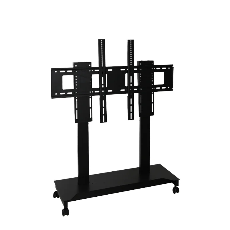 Compact Electric Auto TV Lift Stand Steel Motorised Mount With Remote Control Tilting Feature For Office & Living Room Use
