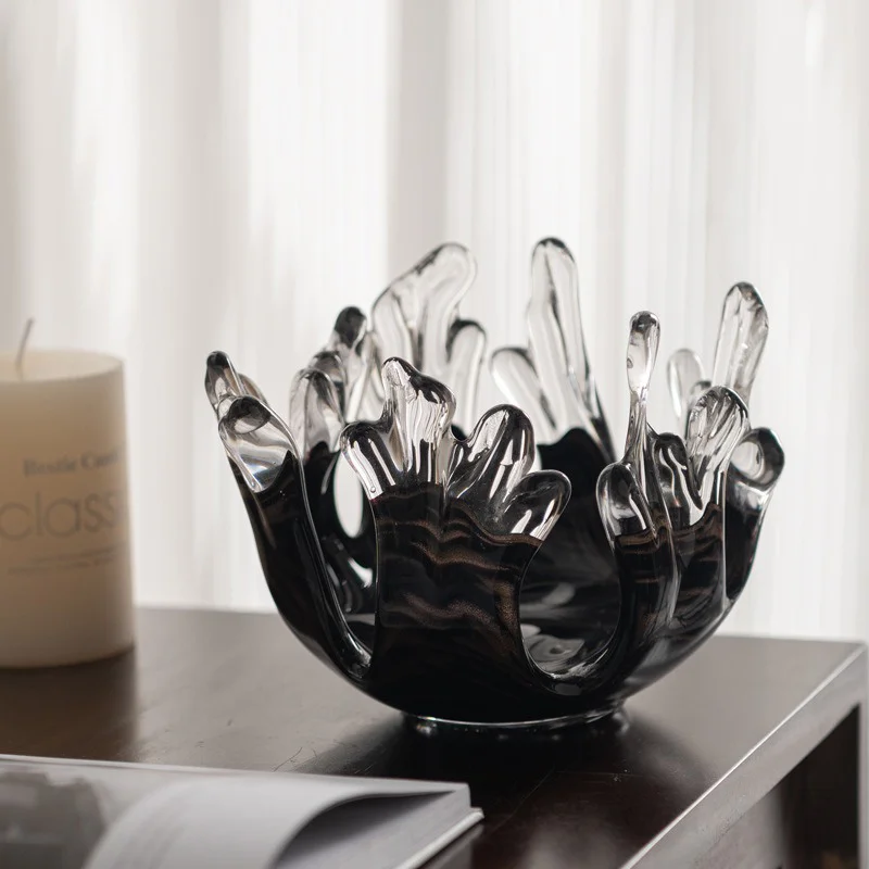 Nordic Minimalist Creative Petal Glass Candlestick Holder Luxury Living Room Decoration for Easter and Christmas Home Decor Gift