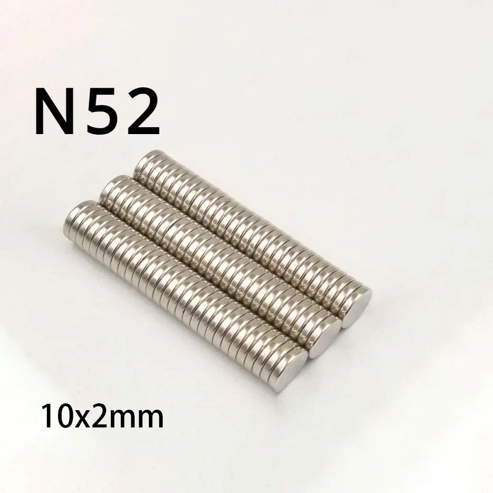 N52 10x2mm Strong Disc Neodymium Motor Scooter  Magnetic10*2  Alternator Ebike Powerful Search NdFeB  Magnets Booster Round RING