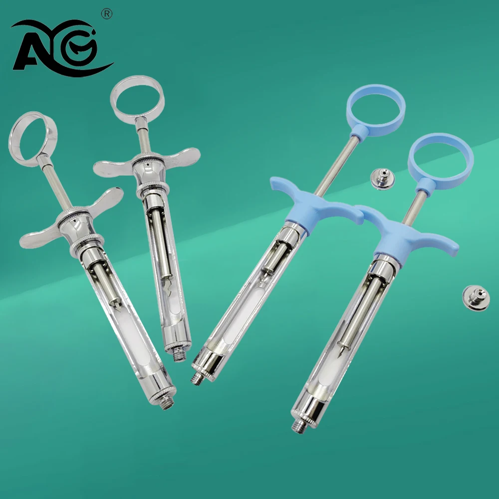 

AG Stainless Steel Dental Aspirating Syringe Dentist Injector Surgical Instrument Tool Dental Supplies