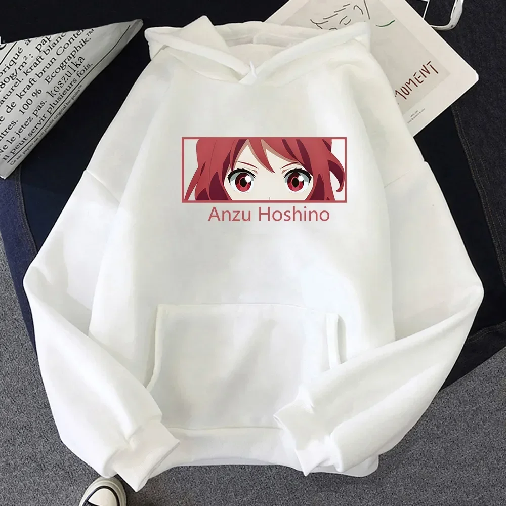 Anime Romantic Killer Women Hoodies Anzu Hoshino Eyes Winter Warm Hoodie Unisex Sweatshirt Vintage Kawaii Hooded Clothes Tops