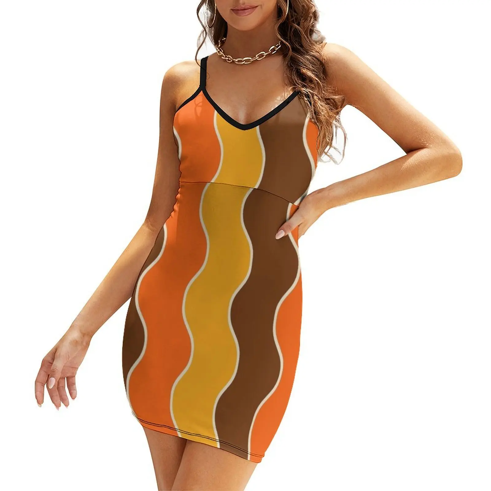 

70s Retro Vintage Style Sling Dress ceremony dresses dresses for womens 2025 dress women elegant luxury