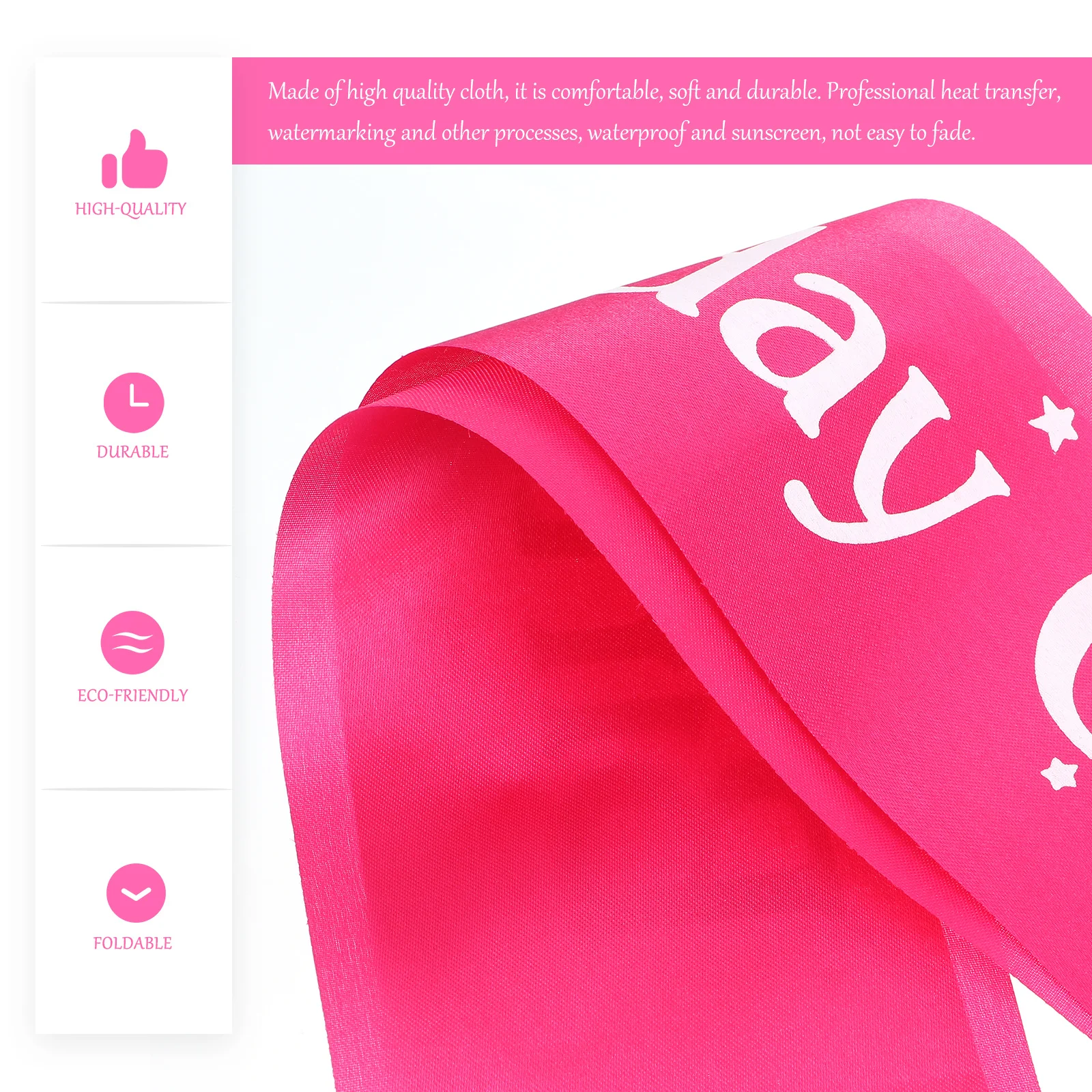 

1Pcs Birthday Sash Premium Shoulder Party Favor Elegant Cloth Decoration for Birthday Party Adornment Charm