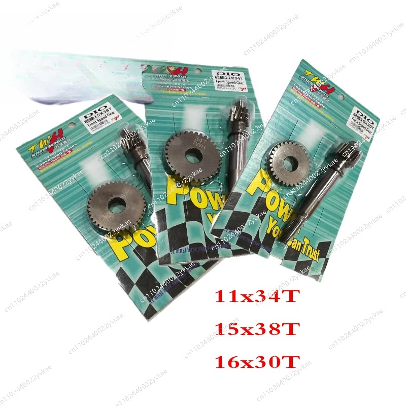 

Racing Transmission Gear Set Front speed gear 15x38T 16x30T for honda DIO ZX 50 AF18 AF28 AF34 AF35 Scooter