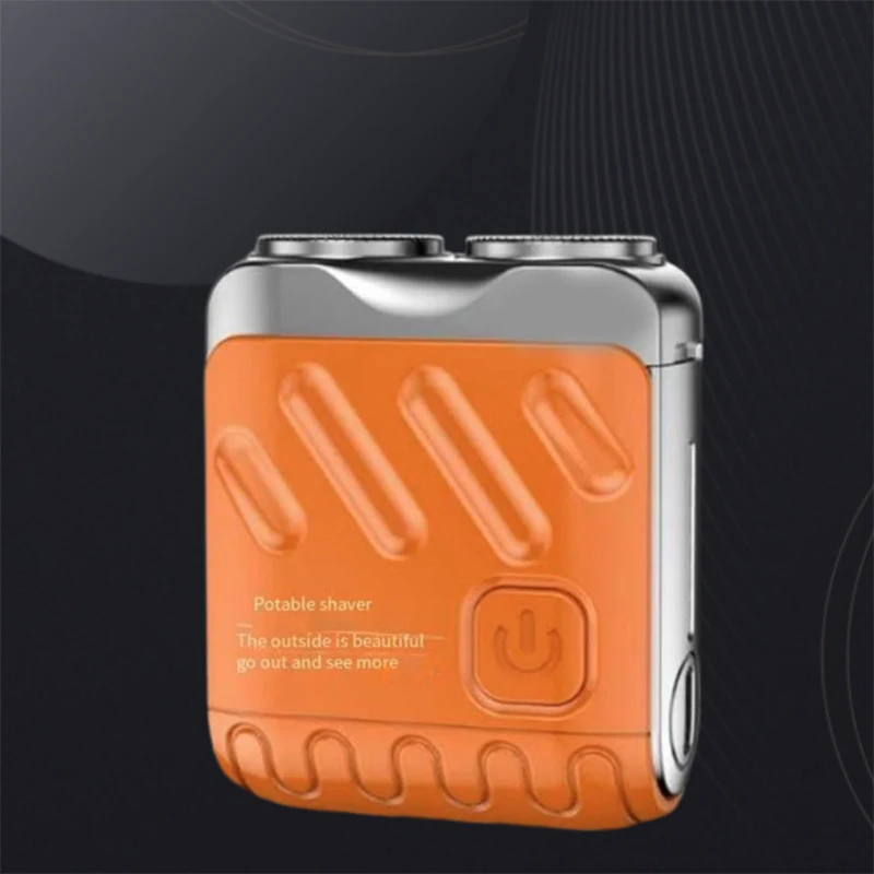 

Электрическая бритва Super Clean для мужчин — портативный мини-триммер для бороды и волос с зарядкой через USB и двойными лезвиями