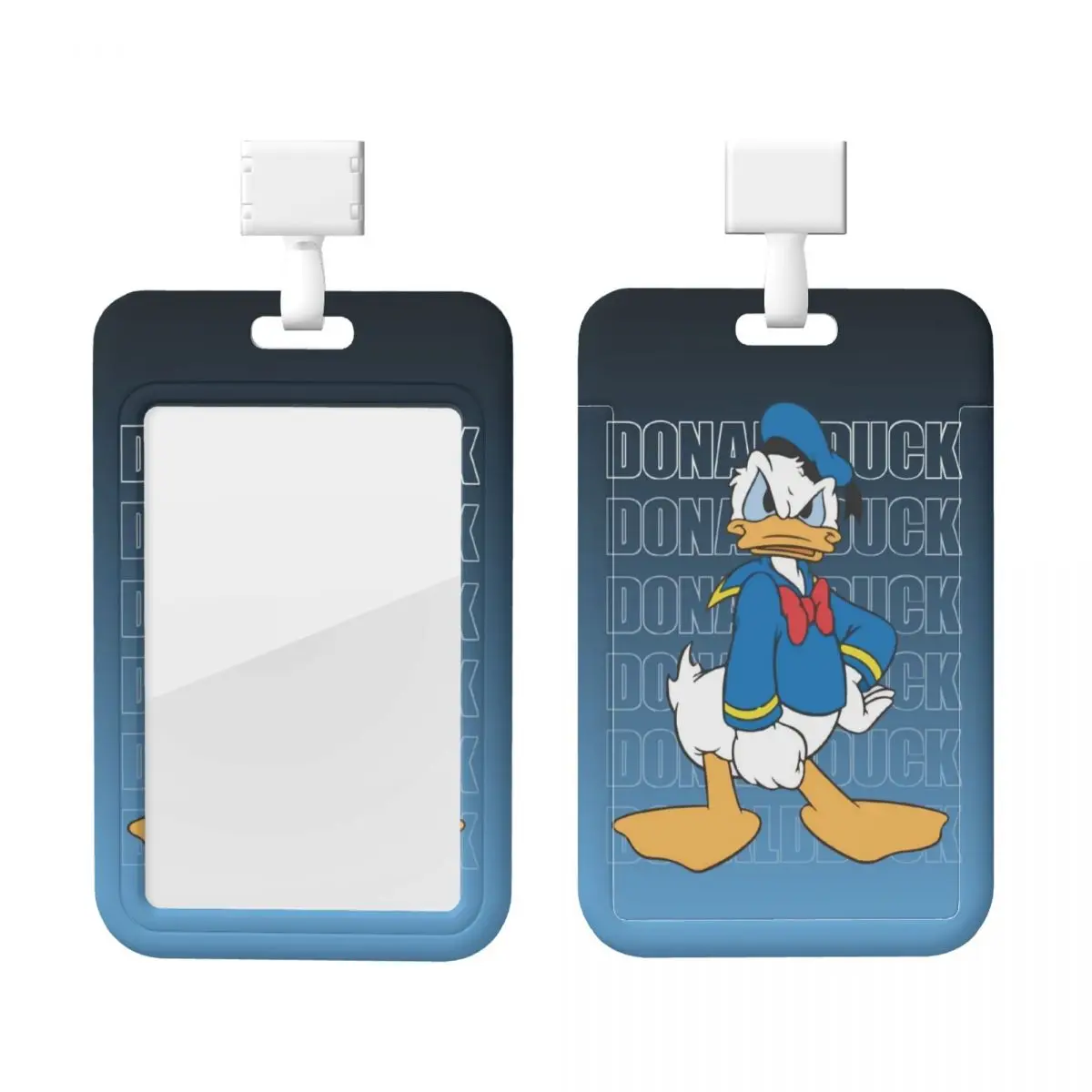 

Custom Angry Donald Duck Lanyard ID Protector Badge Card Unisex Student Campus Lanyard Cards Holder Credentials Accessories