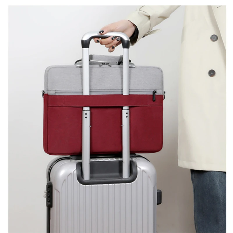 휴대용 대비 색상 대용량 서류 가방 핸드백 숄더백 케이스 태블릿 노트북 PC 책 노트북