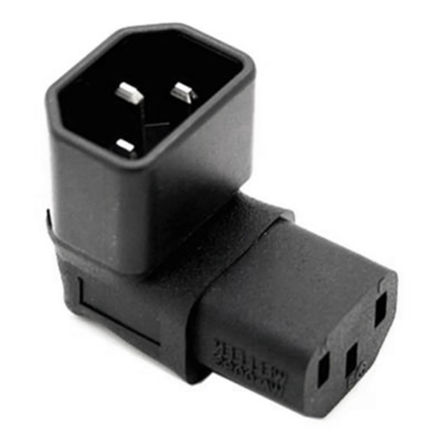 

B94A IEC Male C14 To Right Angled 90 Degree IEC Female C13 Адаптер удлинителя питания с 18 см IEC 320 90 градусов C13 3-контактный Fema