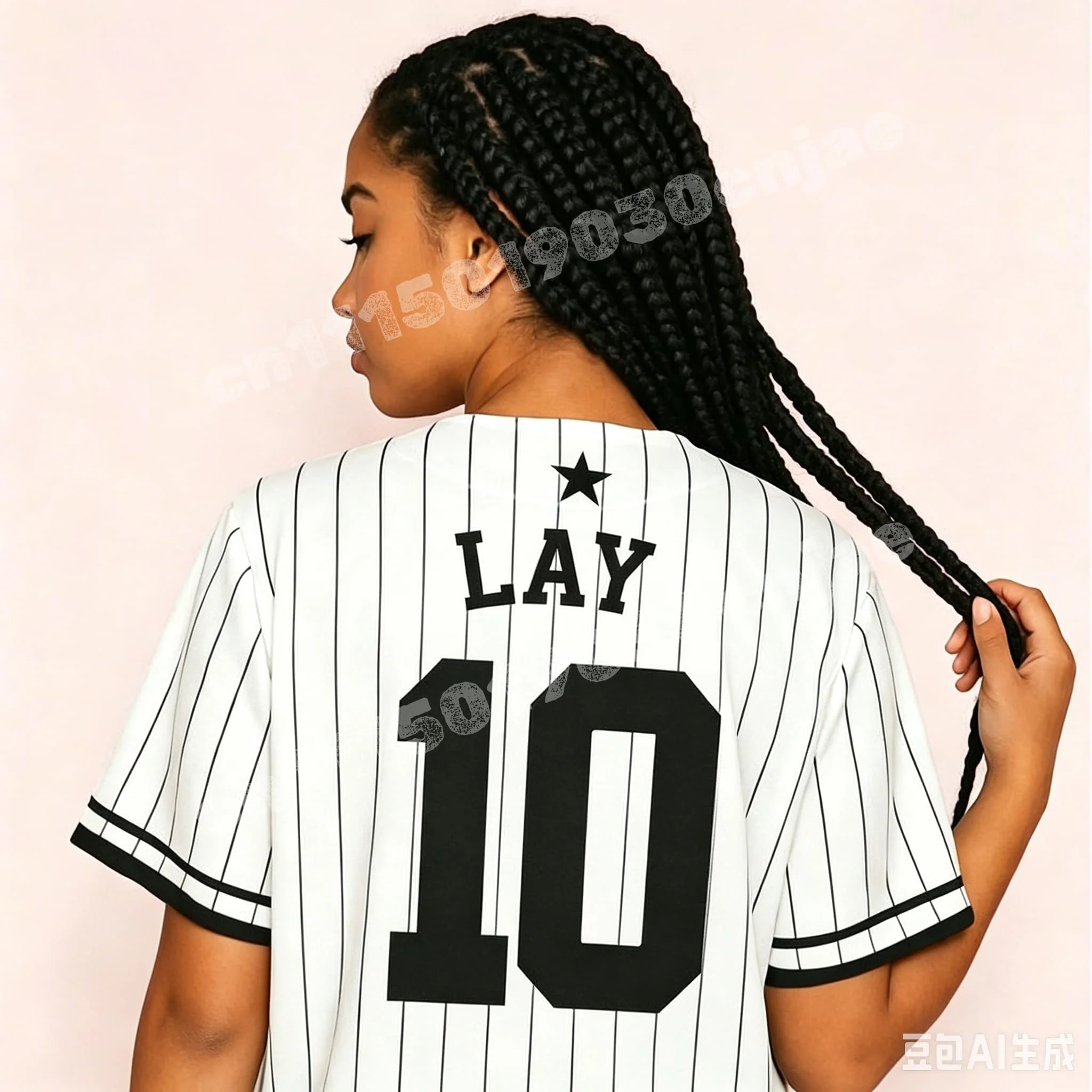 Vintage Stripe EXO EXOPLANET Baekhyun 4 Baseball-Trikot, atmungsaktives Sport-Top, passend für die ganze Familie, Konzert-T-Shirt für Eltern und Kinder, schnell trocknend – Detail 1