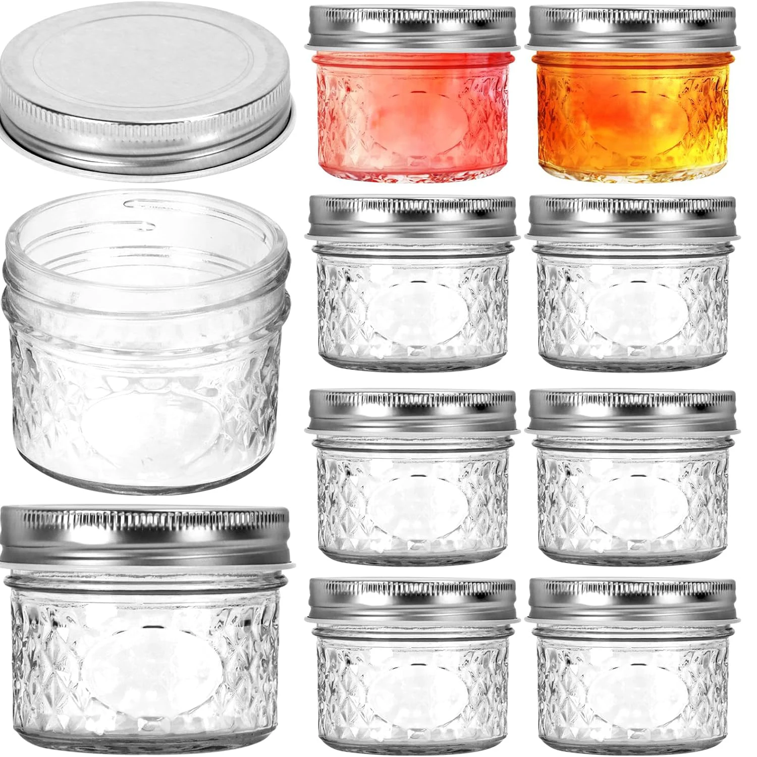 

Small Mason Jars Glass Jars with Lids Mini Glass Jars Small Canning Jars for Storing Lotions, Spice, Powders, Honey, Jam, Jelly