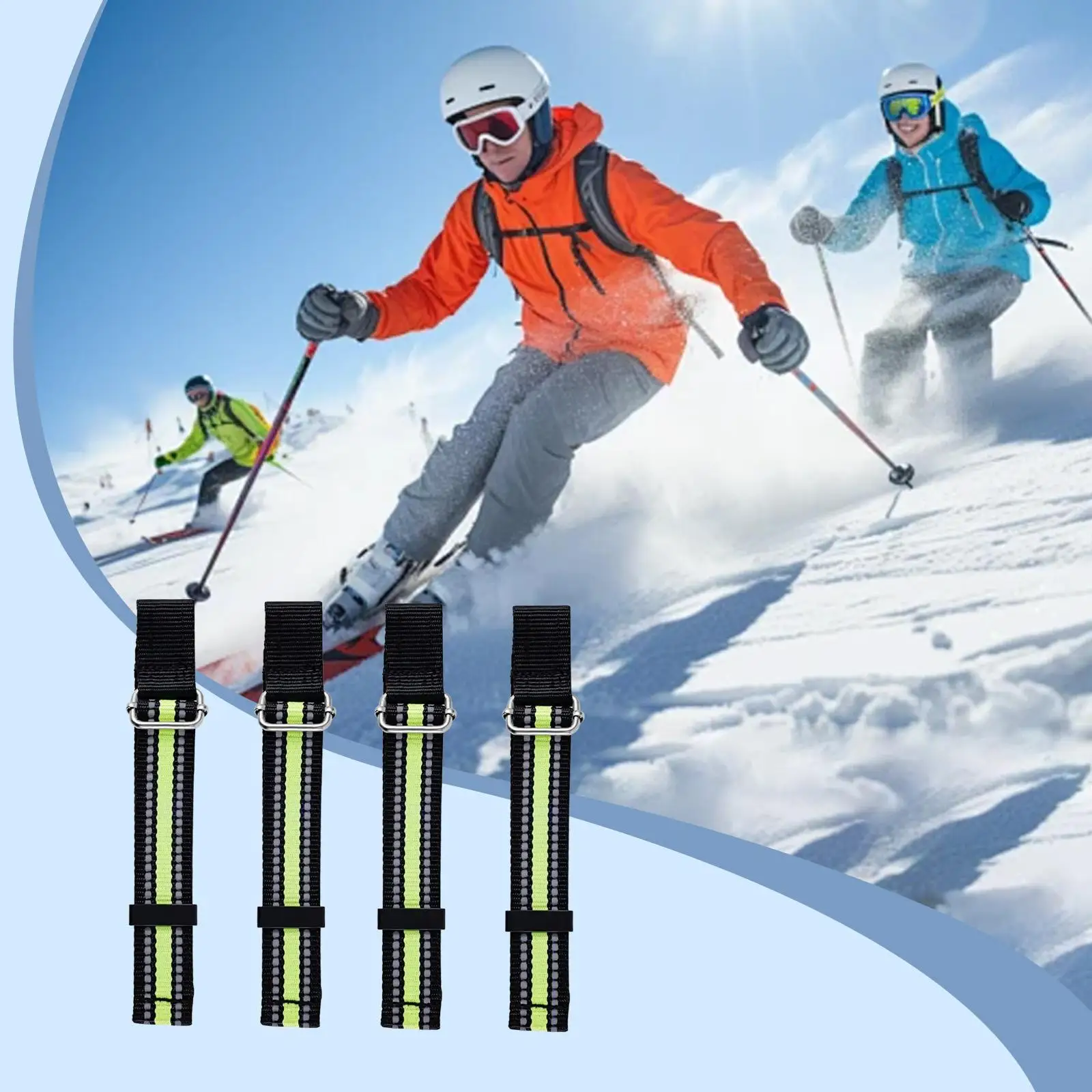 Ski Brake Retainer Strap Wear Resistant Snowboard Brake Retainers Binding Brake Bands for Game Hiking Skiing Snowboard Ski Board