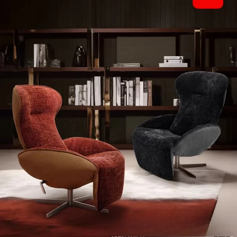 Rotatable recliner, new light luxury on the balcony of the living room, high-end sofa chair