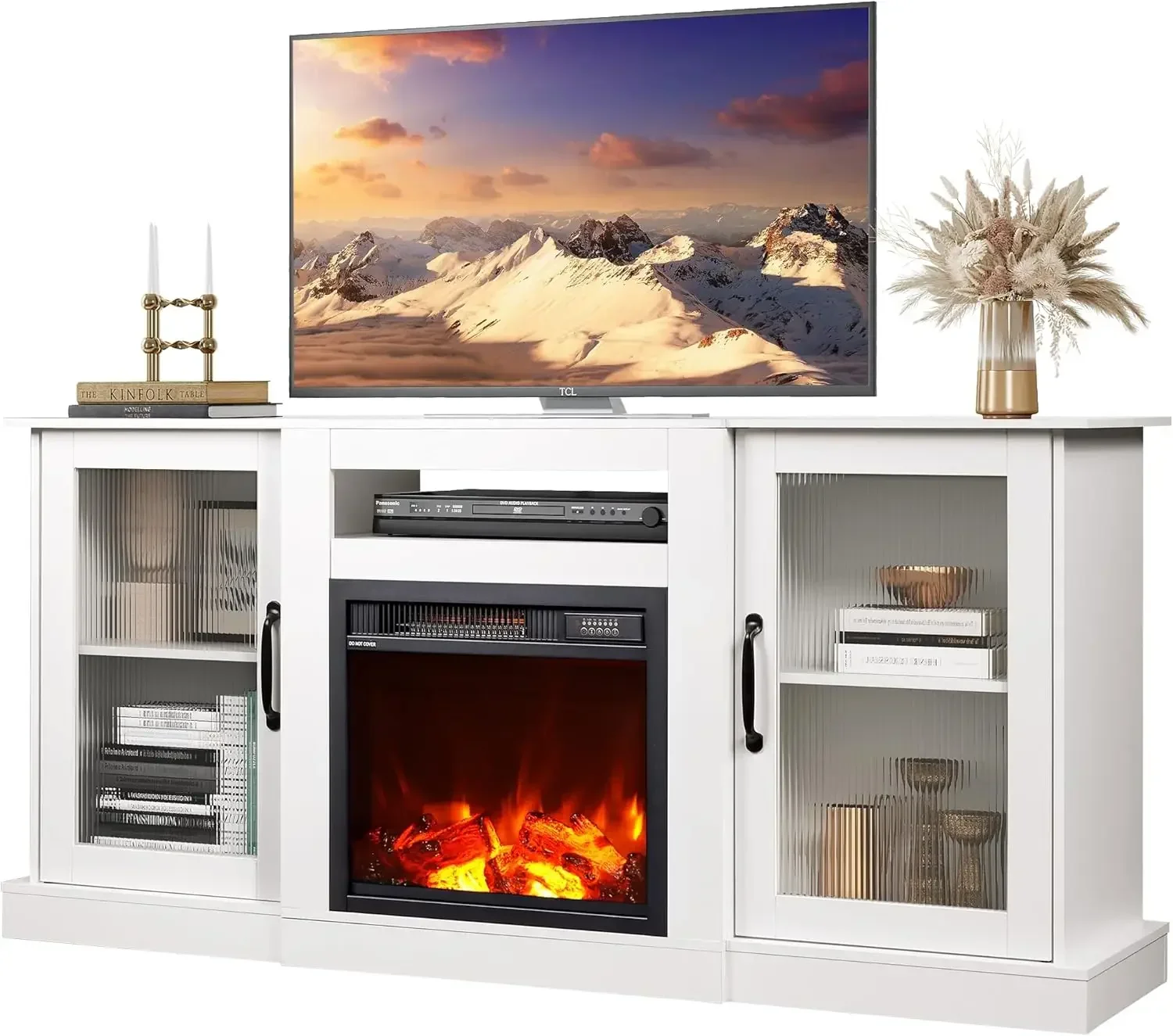 WLIVE Fireplace TV Stand for 65