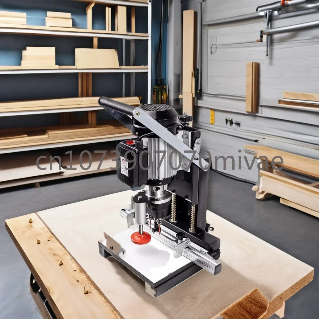 

Mini Vertical Panel Hinge Hole Drilling and Boring Machine, Driller Making Production, Semi-automatic Multifunctional Tools