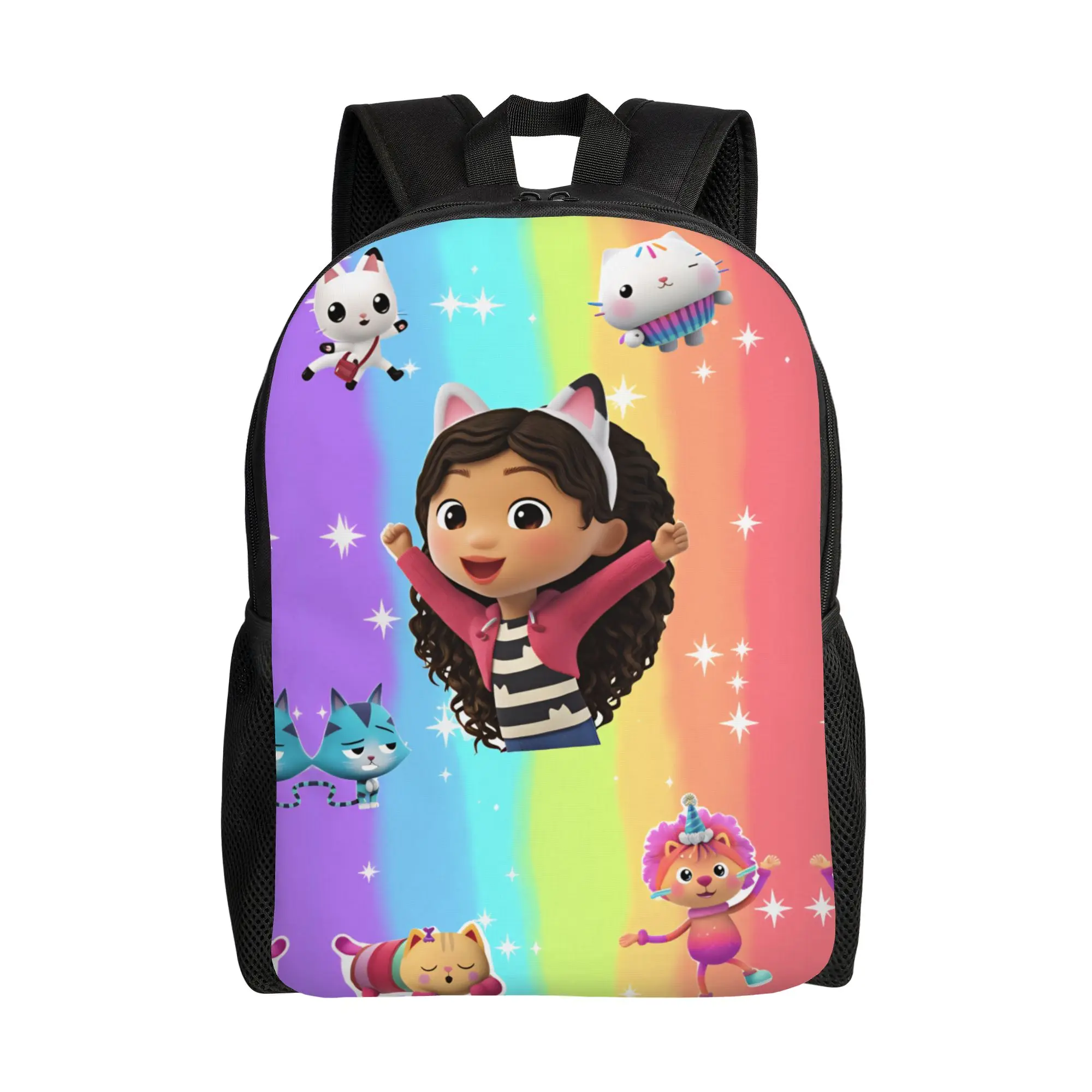 

Gabby's Dollhouse Backpack Daily Backpacks Teen Kawaii School Bags Design Large Rucksack