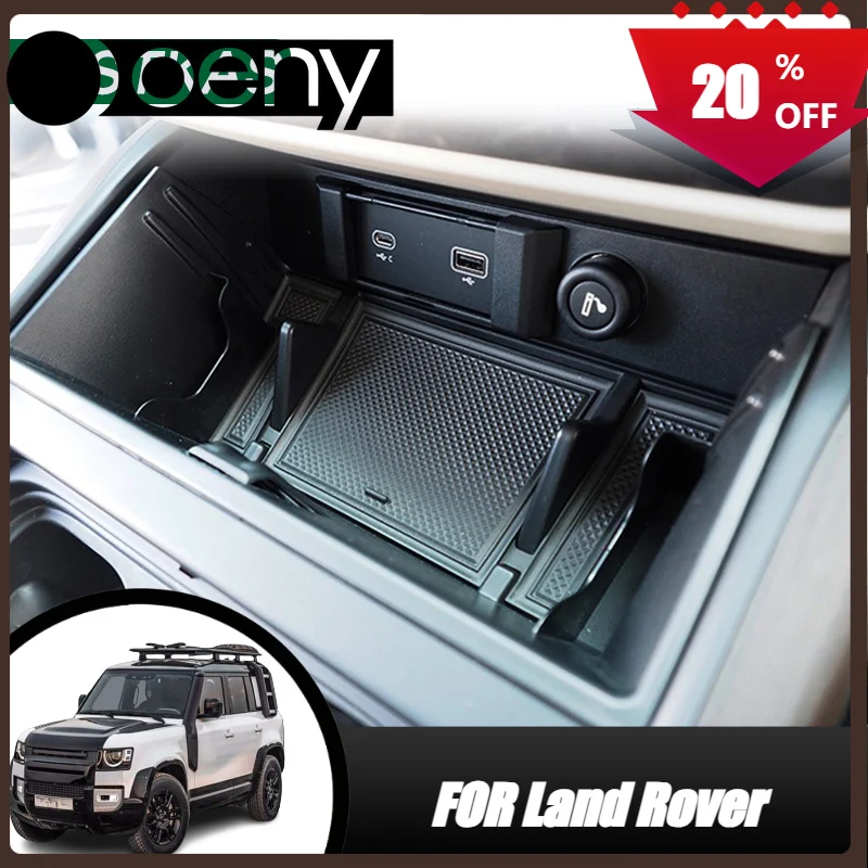 

Central control storage box for Land Rover Defender 90 110 2020-2025 Car storage box Key storage box