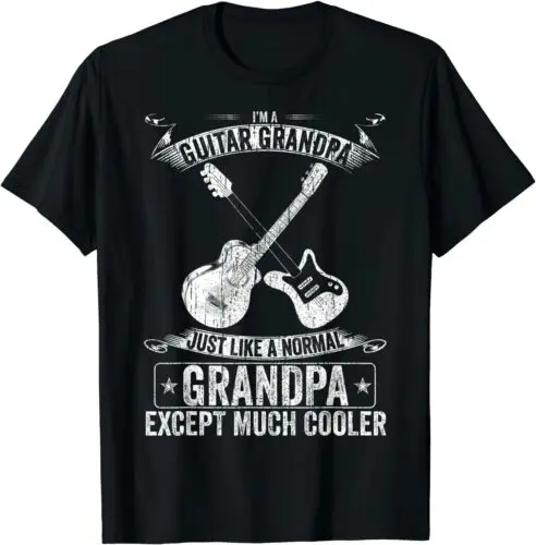  Guitar Grandpa Premium Gift Idea Tee T-Shirt S-3XL