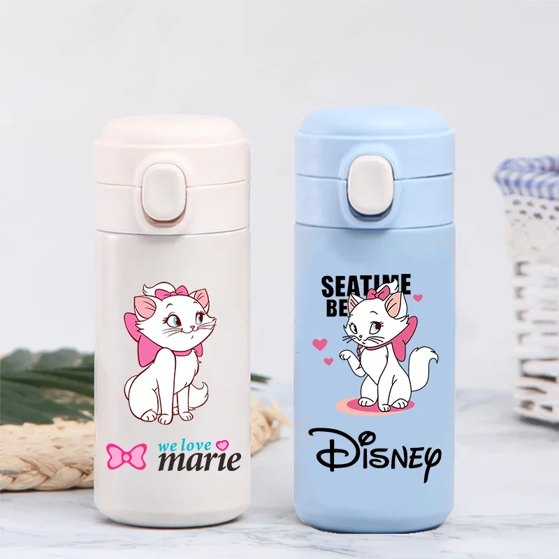 The Aristocats Disney Marie Cat 320ml/420ml Portable Sport Water Bottle Thermos Cup Stainless Steel Children Cup Large Capacity