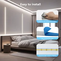COB Lights LED Strip Touch Dimmer Flexible Diode Tape 5V USB Linear Indoor Lighting Lamp Room DIY TV Mirror Backlight Wall Decor 5