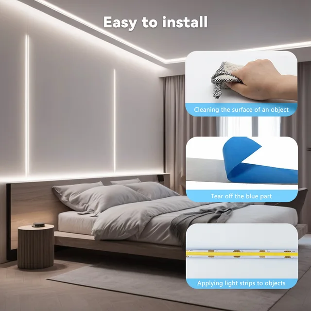 COB Lights LED Strip Touch Dimmer Flexible Diode Tape 5V USB Linear Indoor Lighting Lamp Room DIY TV Mirror Backlight Wall Decor 5 COB Lights LED Strip Touch Dimmer Flexible Diode Tape 5V USB Linear Indoor Lighting Lamp Room DIY TV Mirror Backlight Wall Decor 5