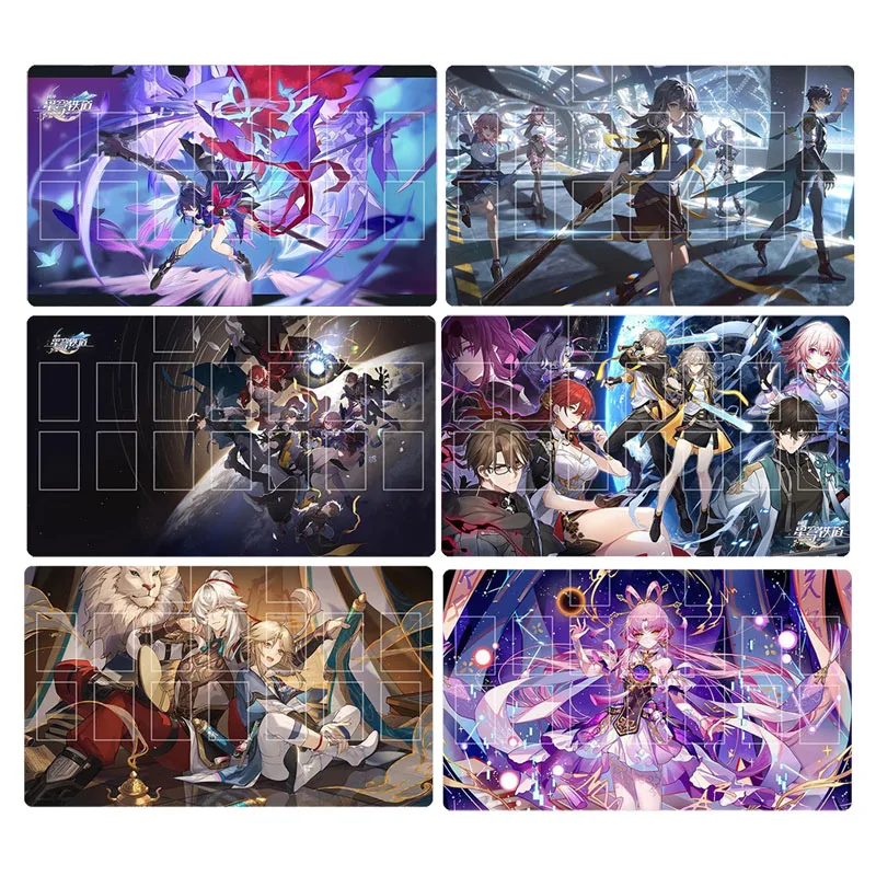 

Anime Honkai Impact Bronya Zaych Kafka March 7th DIY homemade patterns Tabletop card mats collection Birthday Christmas gifts