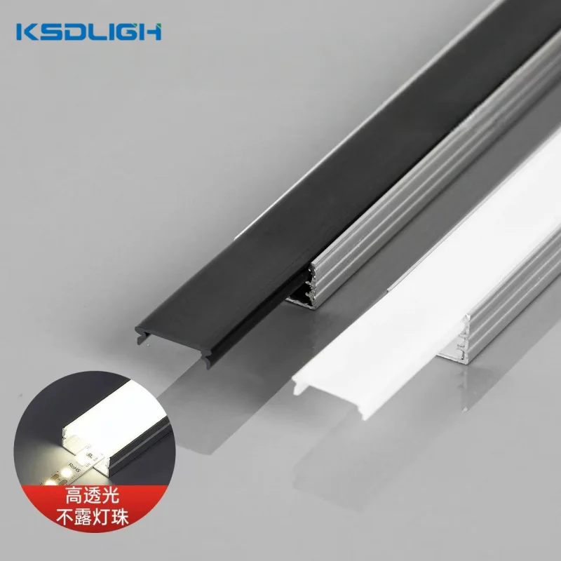 

A Roll of 30M White/black Led Alumium Profile Pc Cover Diffuser U-Shape Channel Replaceable Hard Bar Lamp Anti-Glare Lampshade