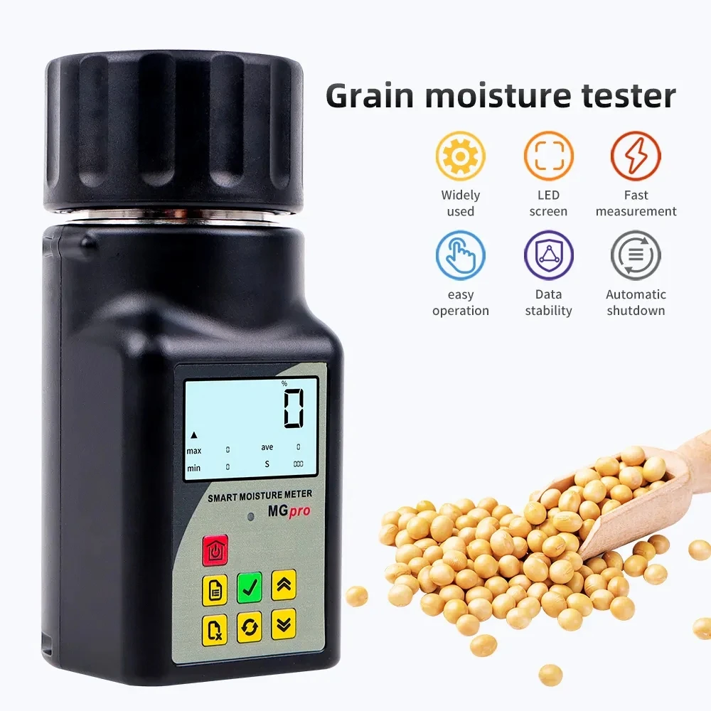 Mg-pro Inteligente Grain Umidade Medidor Higrômetro Portátil Umidade Tester Água Medidor de Umidade 25 Tipos Arroz de Milho Trigo Amendoim Novo