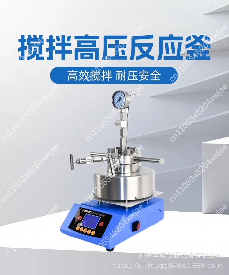 Micro Stainless Steel Reactor High Pressure Vessel with Magnetic Agitation for Chemical Experiments