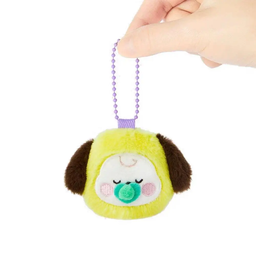 Kawaii BT21 Hobby Tata Rj Chimmy Cooky Shooky Mang Koya Cartoon Pacifier-Shaped Plush Pendant Bag Pendant