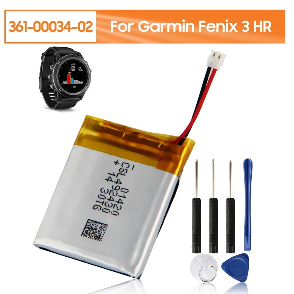 

361-00034-02 Сменный аккумулятор для Garmin Fenix 3 Fenix3 F3 HR, 290 мАч