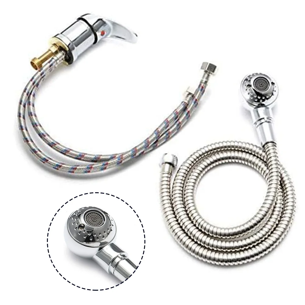 Salon Shampoo Hot and Cold Water Switch with Shower Hose and Punch Bed Accessories for Tousle Treatment and Bathroom