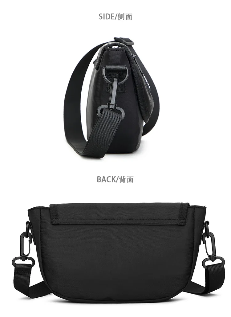 Hip Hop Trendy Crossbody Small Bag for Men's Daily Travel Sports Waist Purse  Man Leisure Shoulder Chest Bag Lightweight Pocket