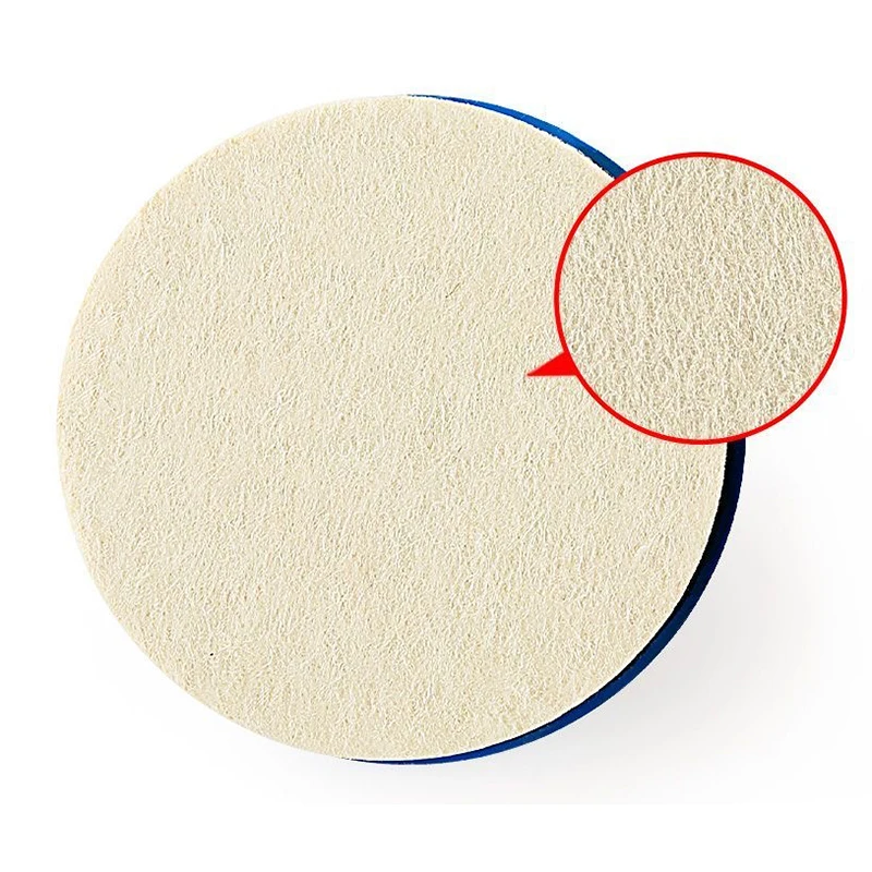 1Pc 4 Inch 100mm Snail Lock Abrasive Wool Polishing Wheel Felt Wheel For Grinding Stone Marble Granite Glass Stainless Steel