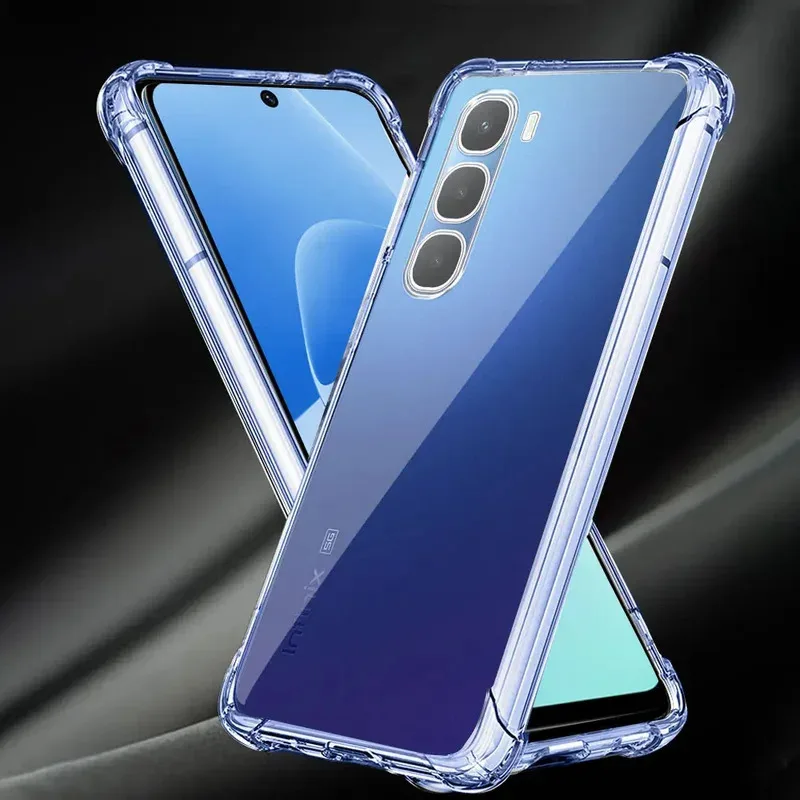 ل انفينيكس هوت 60 برو بلس + 60i i Hot60 Hot60i Hot60Pro Hot60ProPlus حافظة سيليكون لينة حالات الهاتف وسادة هوائية غطاء شفاف