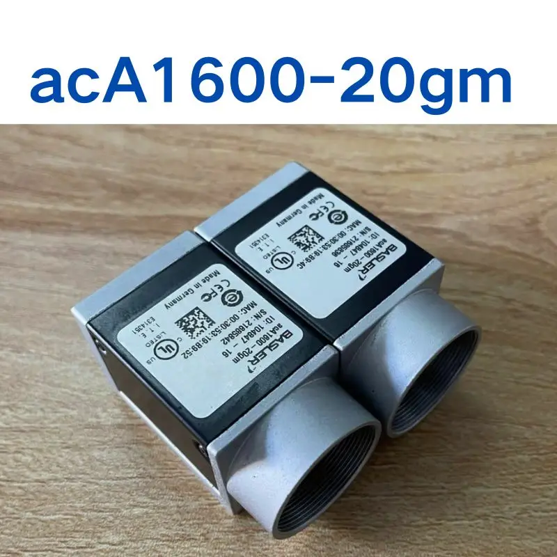 Used Aca1600-20gm industrial black and white camera Test Ok Quick Shipping