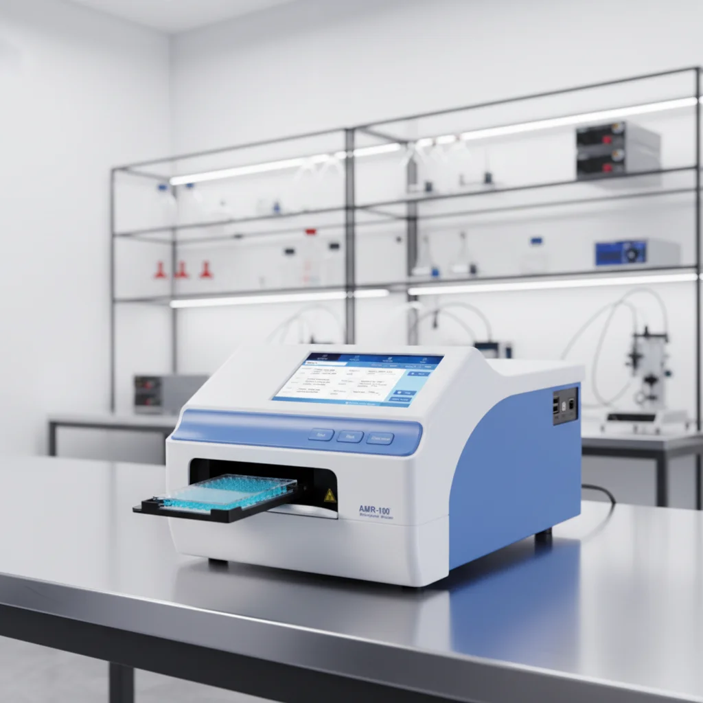 

CHINCAN AMR-100 AMR-100T Microplate Reader 340-750nm with 7 Inch Touch Screen for Elisa Spectrophotometer