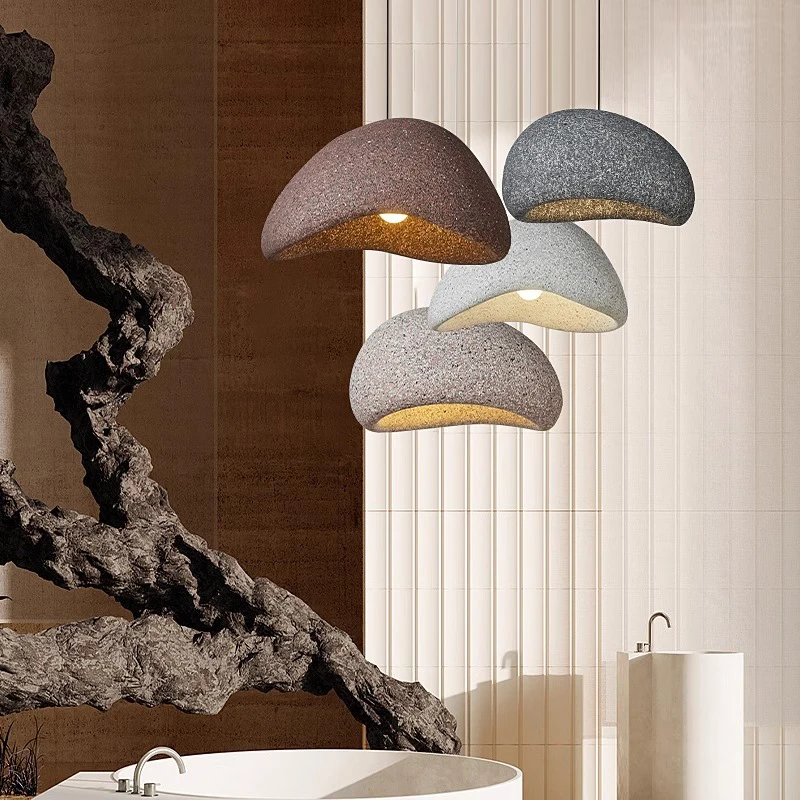 

Nordic Home Decor Living Room Bedroom Bar Attic Light Japanese Wabi Sabi Ceiling Chandelier Designer Dining Room Pendant Lamps