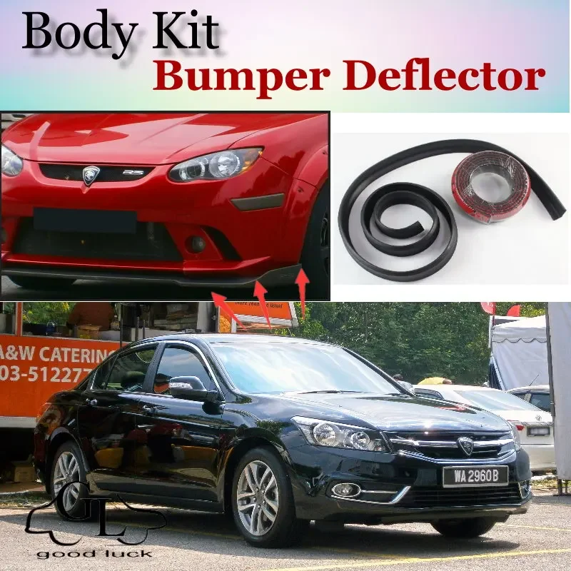 Bumper Lip Deflector Lips For Proton Perdana / Replacement Front Spoiler Skirt For TopGear Fans Tuning / Body Kit / Strip