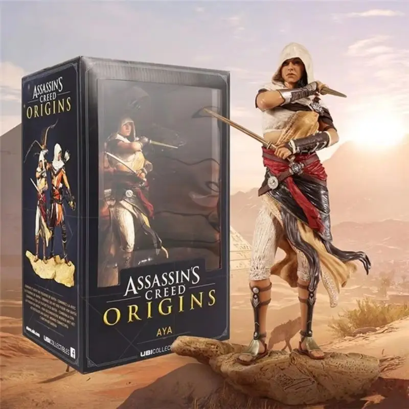 Gra Assassins Creed Origins Figurka akcji Kenway Connor Bayek Aya Figurki Zabawka Anime Model peryferyjny Ozdoba Gk Statua Prezent