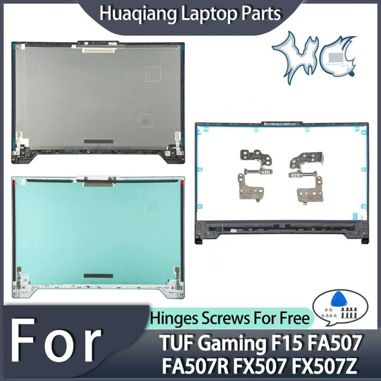 

For TUF Gaming F15 FX507 FX507Z FX507VV FX507VU FA507 FA507Z Laptop LCD Back Cover Bezel Upper Top Lower Bottom