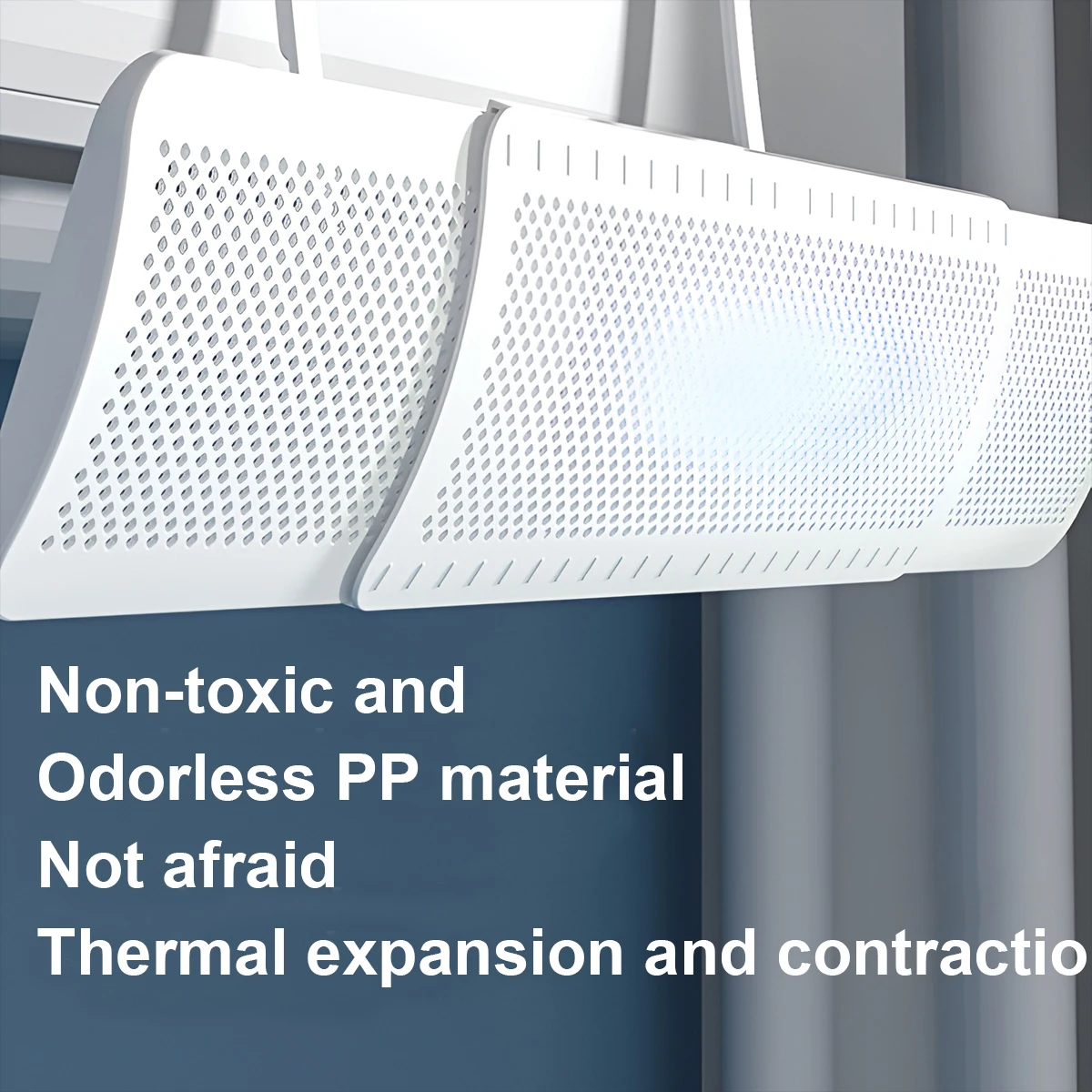 Wall-Mounted Air Outlet Baffle Anti-Direct Blowing Wind Deflector Hanging Conditioning Guide Cover Universal Windproof image 6