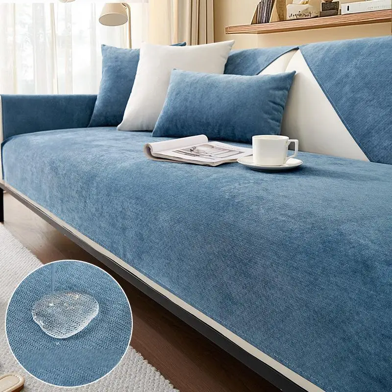 1PC antislip waterdichte bank stoelhoes woonkamer anti-kat kras bank hoes L bankmat handdoek ondoordring noviativos fundas para Sillones - afbeelding 1