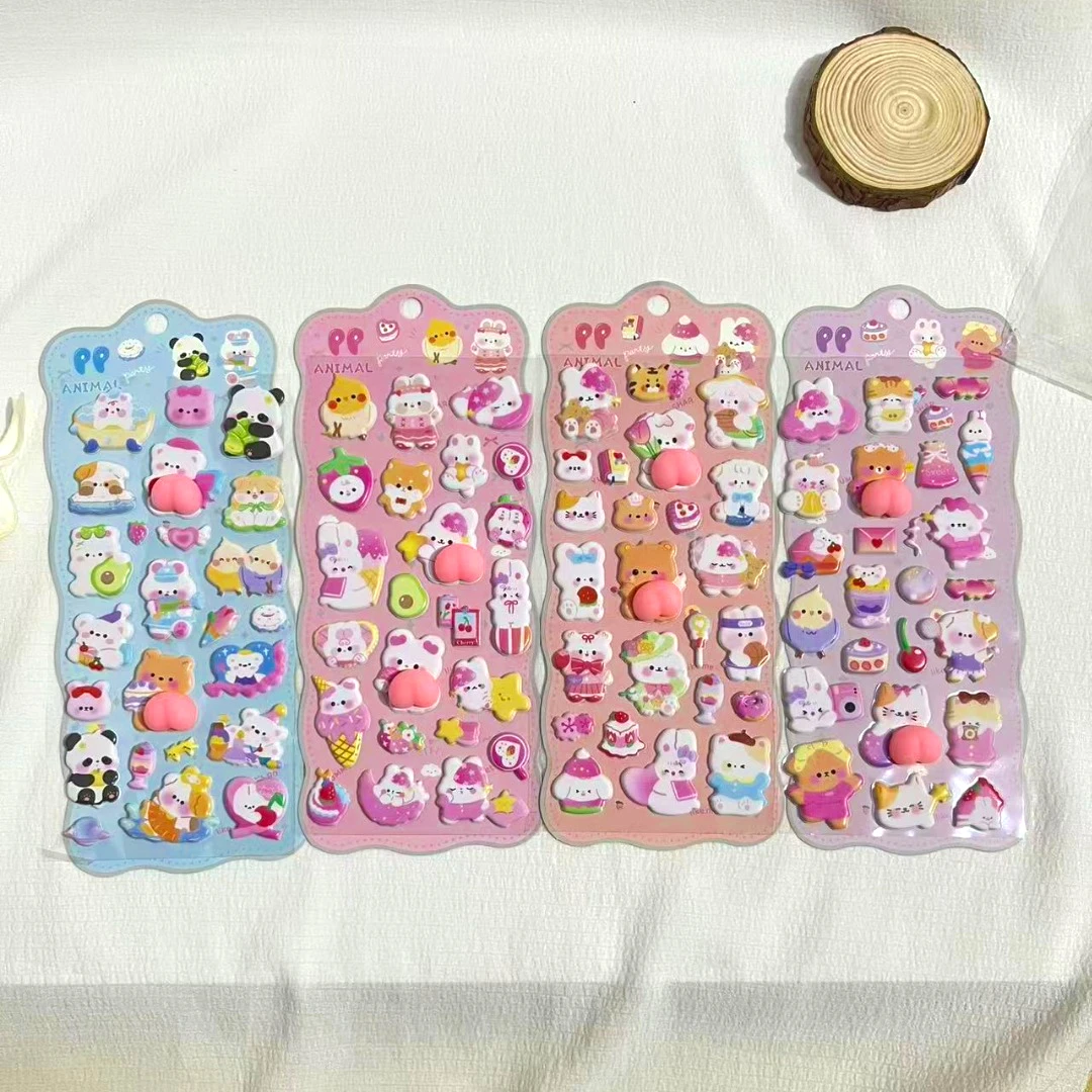 

Креативные и милые игрушечные наклейки для снятия стресса с животными — декоративные наклейки с мультяшными животными, веселье, что играть с и рекламой