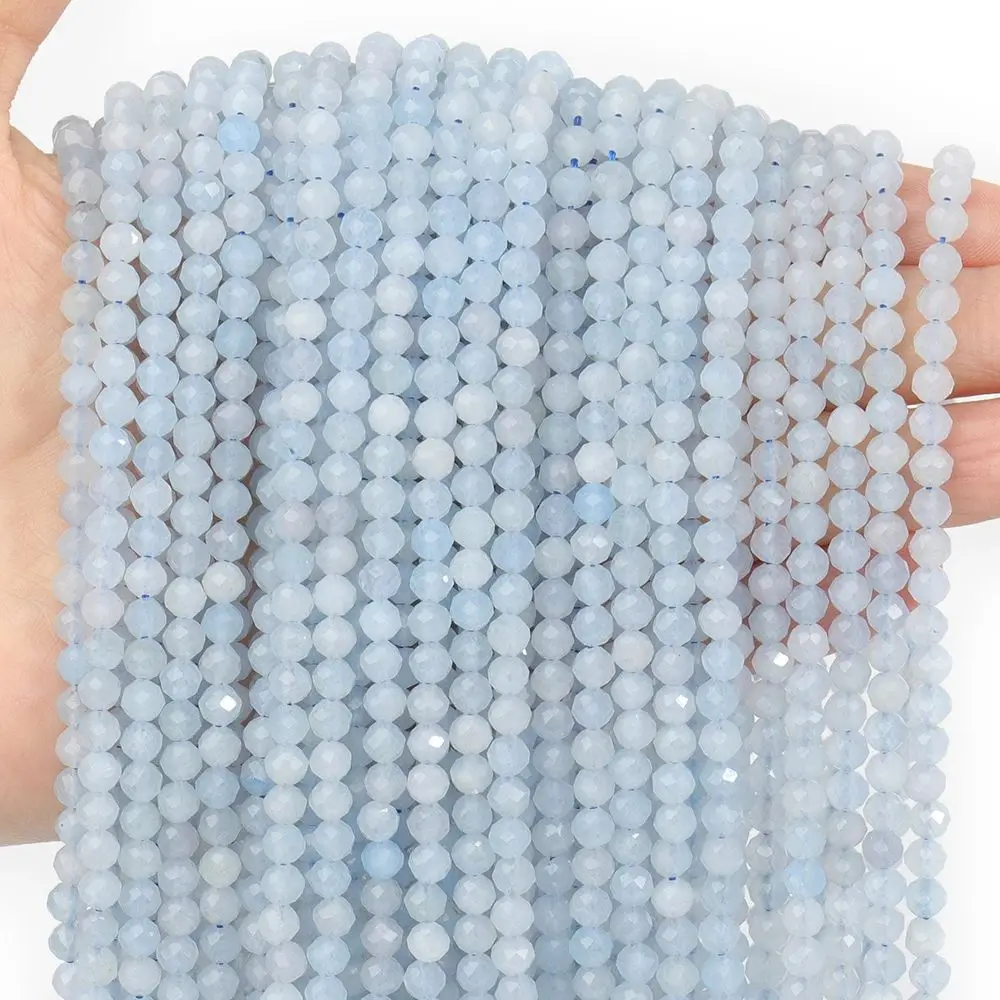 도매면 처리 된 천연 돌 구슬면 처리 된 Amazonite 아쿠아 마린 오팔 Labrado... - 3