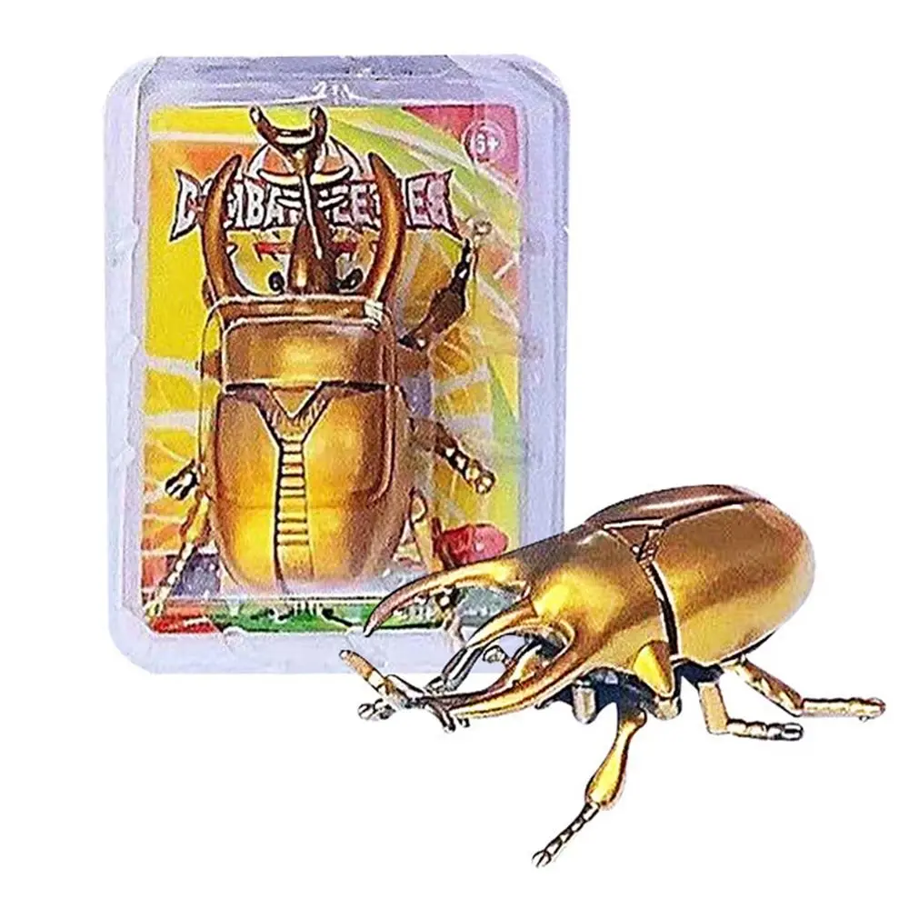 New Creative Wind-Up Beetle Children's Battle Gifts Animated Insect Model Prankster Scarab Beetle