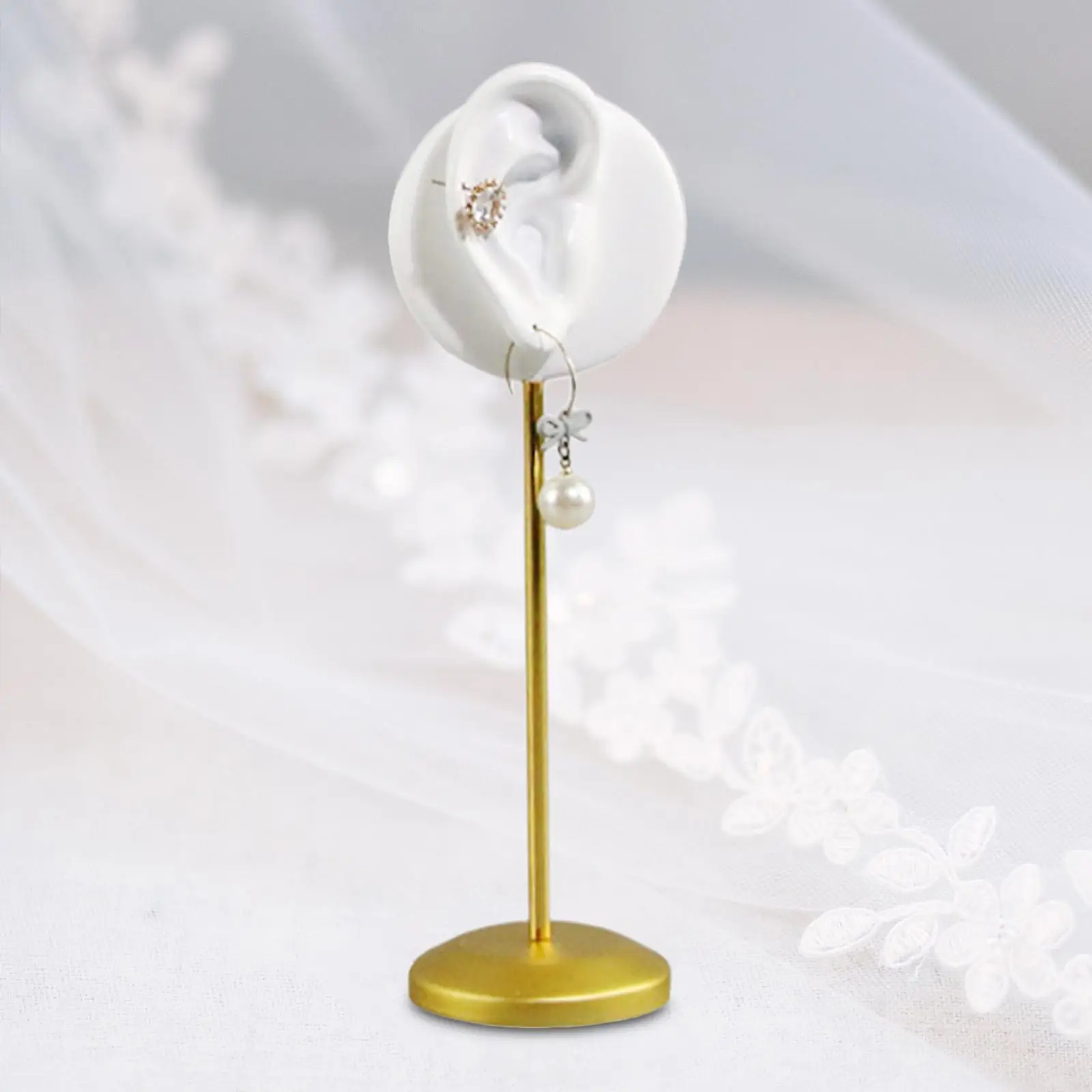 Modello di orecchio appendiabiti per orecchini in resina durevole per il tavolo del salone di casa