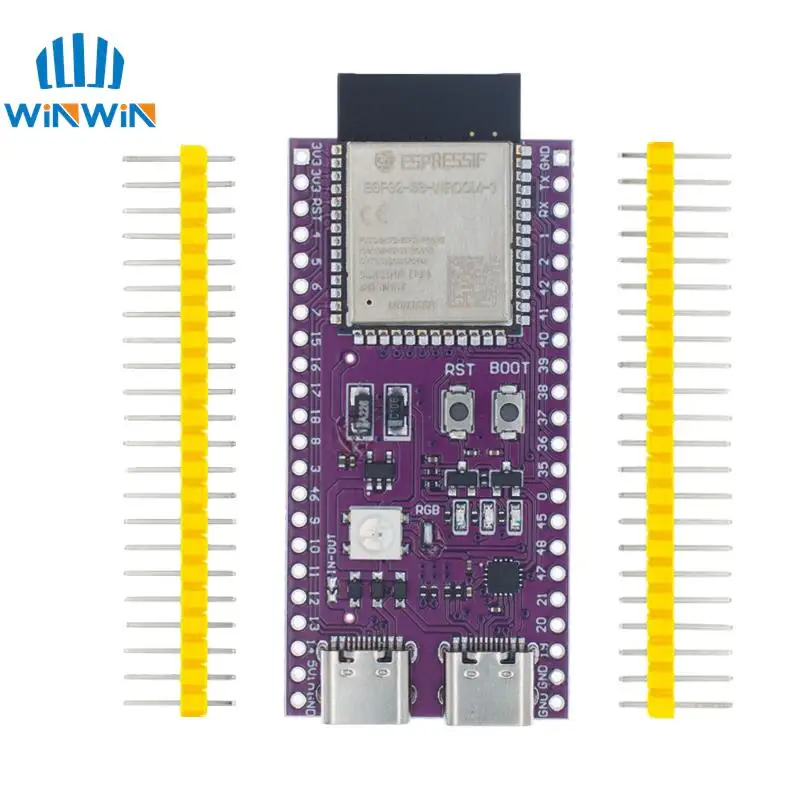 ESP32 / ESP32-C3 / ESP32-S3 Dual Type-C Development Board CORE Board ESP32-C3-DevKitM-1 ESP32-C3-MINI-1 ESP32-S3-DevKit C N16R8